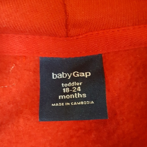 EUC Girl's 18-24mo GAP Fleece Hoodie - Picture 3 of 4